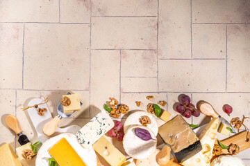 Different sorts of cheese