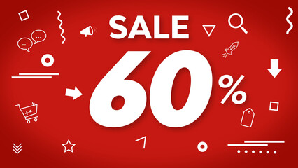 Amazing Black Friday Sale Discount Percentages. Animated Shopping Percentages And Texts