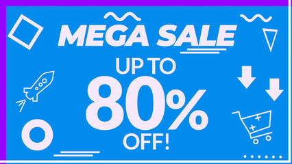 Amazing Black Friday Sale Discount Percentages. Animated Shopping Percentages And Texts