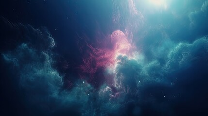 Fototapeta premium abstract background of astronomy galaxy dream background, Generative Ai