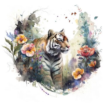 A majestic tiger Generative Ai