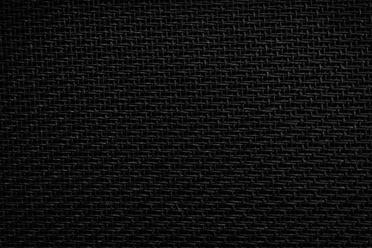 Mesh cloth speaker black fabric detail of the amplifier.