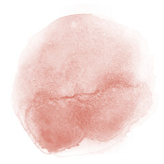 Yellow Brown Watercolor Circle