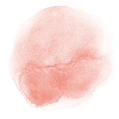 Yellow Brown Watercolor Circle