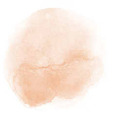 Yellow Brown Watercolor Circle