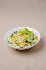 Raw vegetable salad