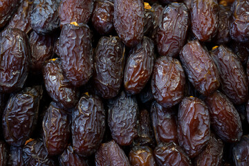 The Food of Ramadan Cuisine Dates Fruits (Hurma), Eminonu Fatih, Istanbul Turkiye
