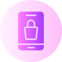 online shop gradient icon