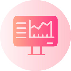 stock market gradient icon