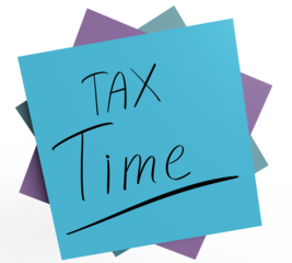 Tax time paper note card colorful symbol sign decoration business financial money tax day april income deadline payment refund government budget economy irs document investment dollar currency law 
