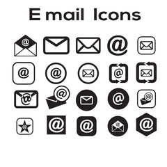 Different types of email icons