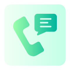 phone survey gradient icon