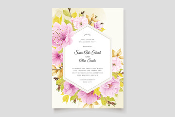 elegant cherry blossom card design