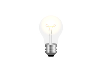 Light bulb isolated on white background.