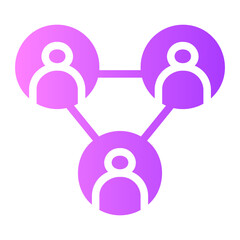 team gradient icon