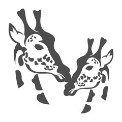 Fototapeta na wymiar Giraffe logo icon design