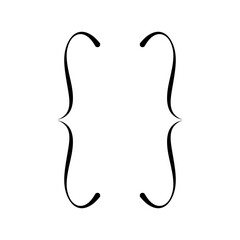 Bracket icon on transparent background.