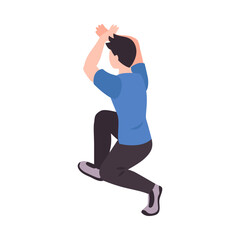 Isometric Man Exercise