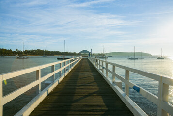 Obraz premium Bateman's Bay foreshore and jetty