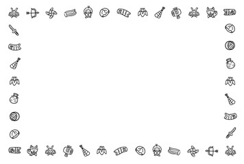 こどもの日のフレーム　1色