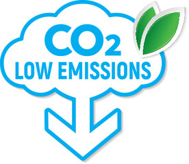 CO2 symbol low emissions