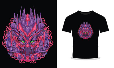 Powerful Mecha Illustration A Display of Strength and Toughness