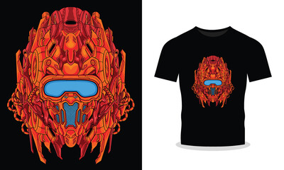 Powerful Mecha Illustration A Display of Strength and Toughness