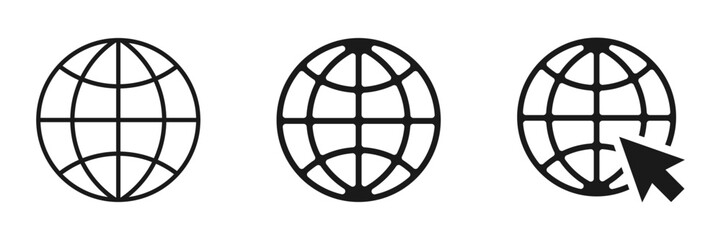 Obraz premium Website icon. A set of illustrations.
