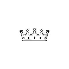 Crown icon isolated vector graphics