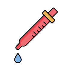 Chemical dropper Vector Icon

