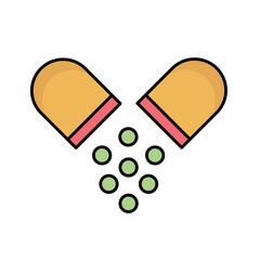 Capsule powder Vector Icon
