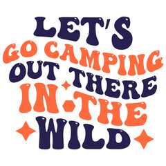 Retro Adventure T-shirt Design, Wavy Vector