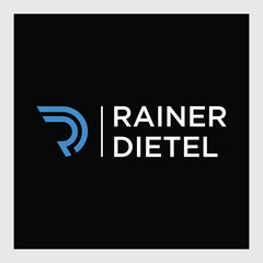 RD R D Letter Logo Design. Creative Modern Letter Icon Vector Logo Illustration.