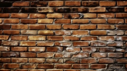 Background of brick wall texture. Brick wall background for interior or exterior design. Generative AI