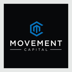 Letter CM Typography Creative Abstract Business LogoLetter CM Typography Creative Abstract Business Logo