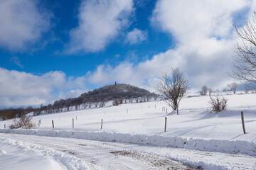 Blick zum Geisingberg von Altenberg aus	