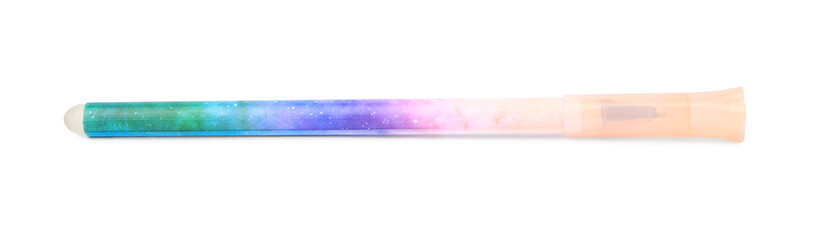 One erasable gel pen isolated on white