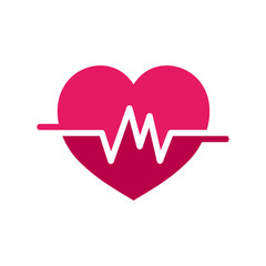 heart beat vector logo