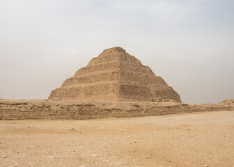 Saqqara Step Pyramid of Djoser in Cairo, Egypt
