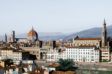 Obraz premium Panorama of Florence from Michelangelo Square stock photo