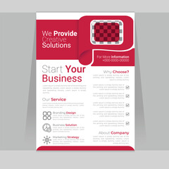 Flyer design provide business solutions creative idea corporate flyer design