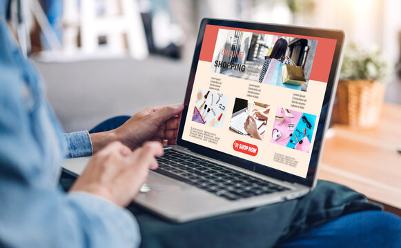 Woman relax use computer for fashion online shopping shopaholic,E-commerce,summer sale,product cosmetic and skin care,clothes,fashion trend,online market,beauty shop,discount promotion.online shopping