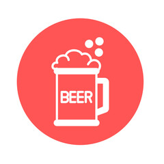 Beer mug Vector Icon

