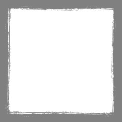 Grunge frame isolated on transparent background