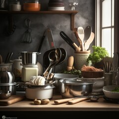 kitchen utensils, generative AI