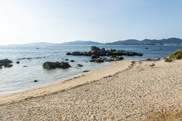 Playa de Samil at Vigo, Galicia,