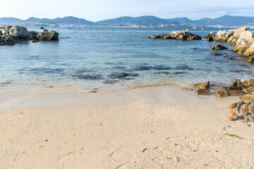 La playa de Samil at Vigo, Galicia