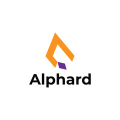 Fototapeta premium A letter minimal logo design