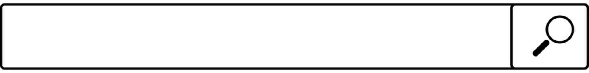 Obraz premium Button search outline