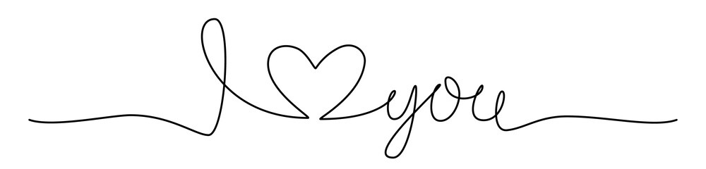 Doodle I LOVE YOU and a HEART hand written with thin line, divider shape scribble style. Png isolated on transparent background